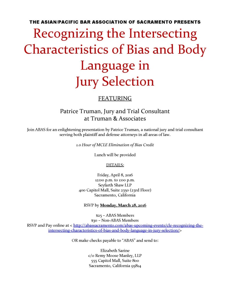 ABAS- Jury Selection Bias MCLE event (00349587xB0A85)